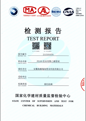 PE100给水用聚乙烯管材2113101076