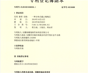 专利证书
